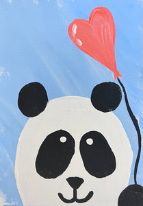 Panda And Balloon Cards